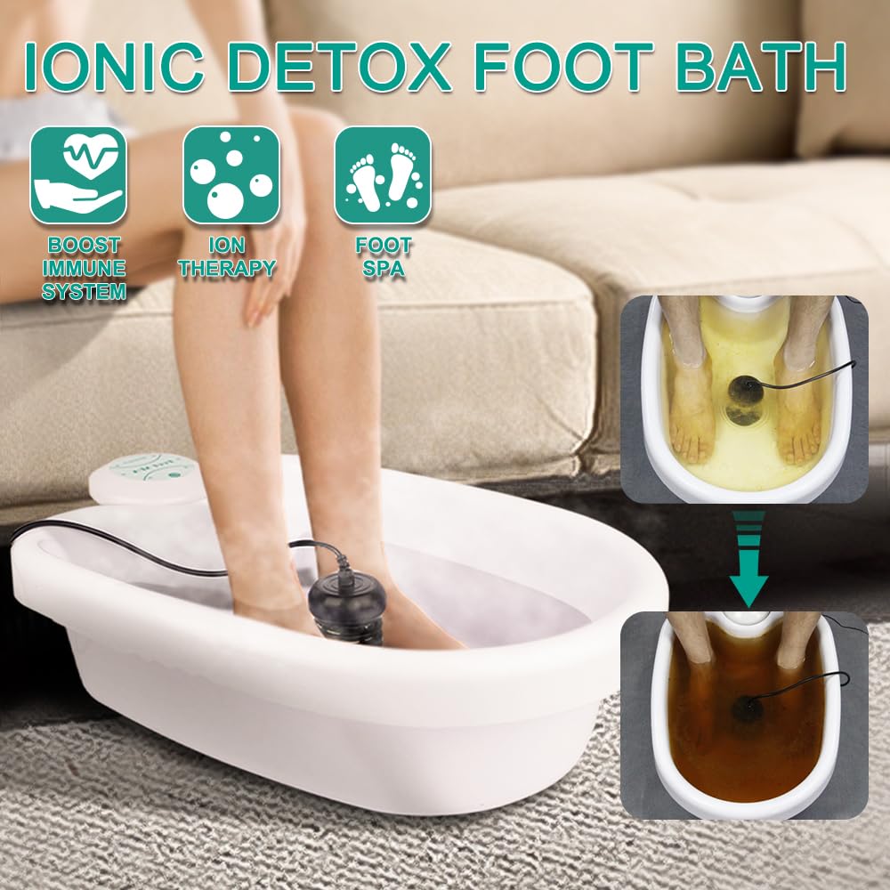 VnioLife Ionic Foot Bath Detox Machine – Home Spa, Portable Foot Spa System