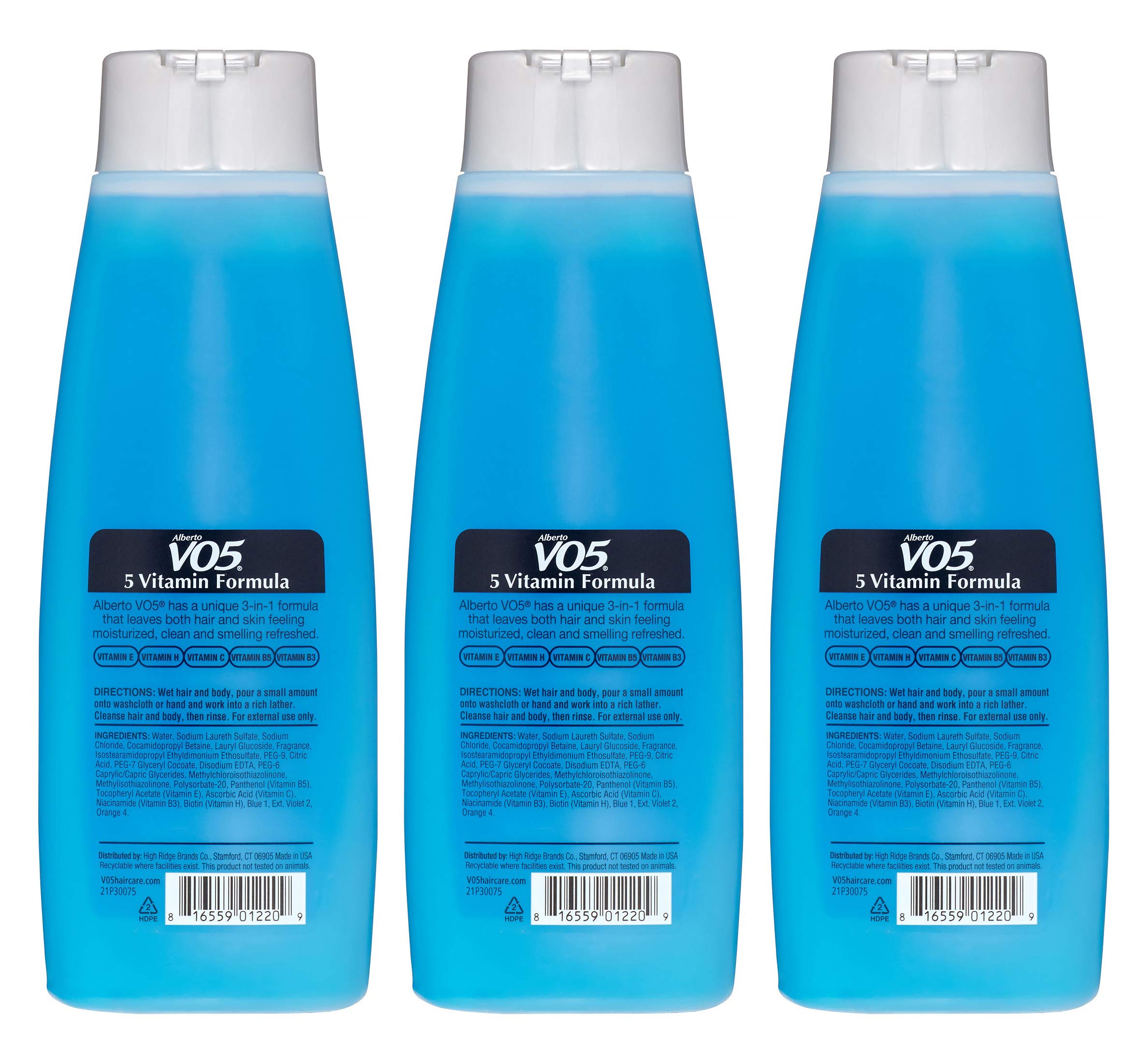 VO5 Men's 3-in-1 Shampoo, Conditioner & Body Wash – Ocean Surge 12 oz (3-Pack)