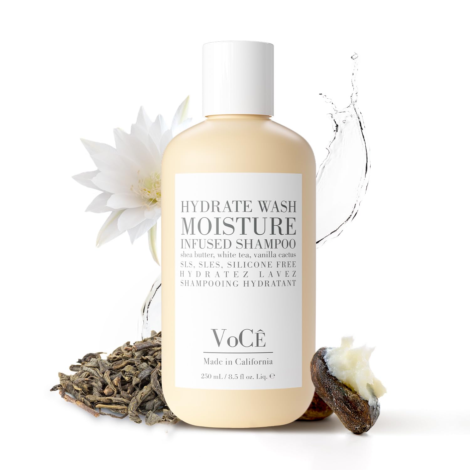VoCÊ Natural Hydrating Shampoo for Dry, Frizzy Hair | Vegan, Color-Safe & Cruelty-Free