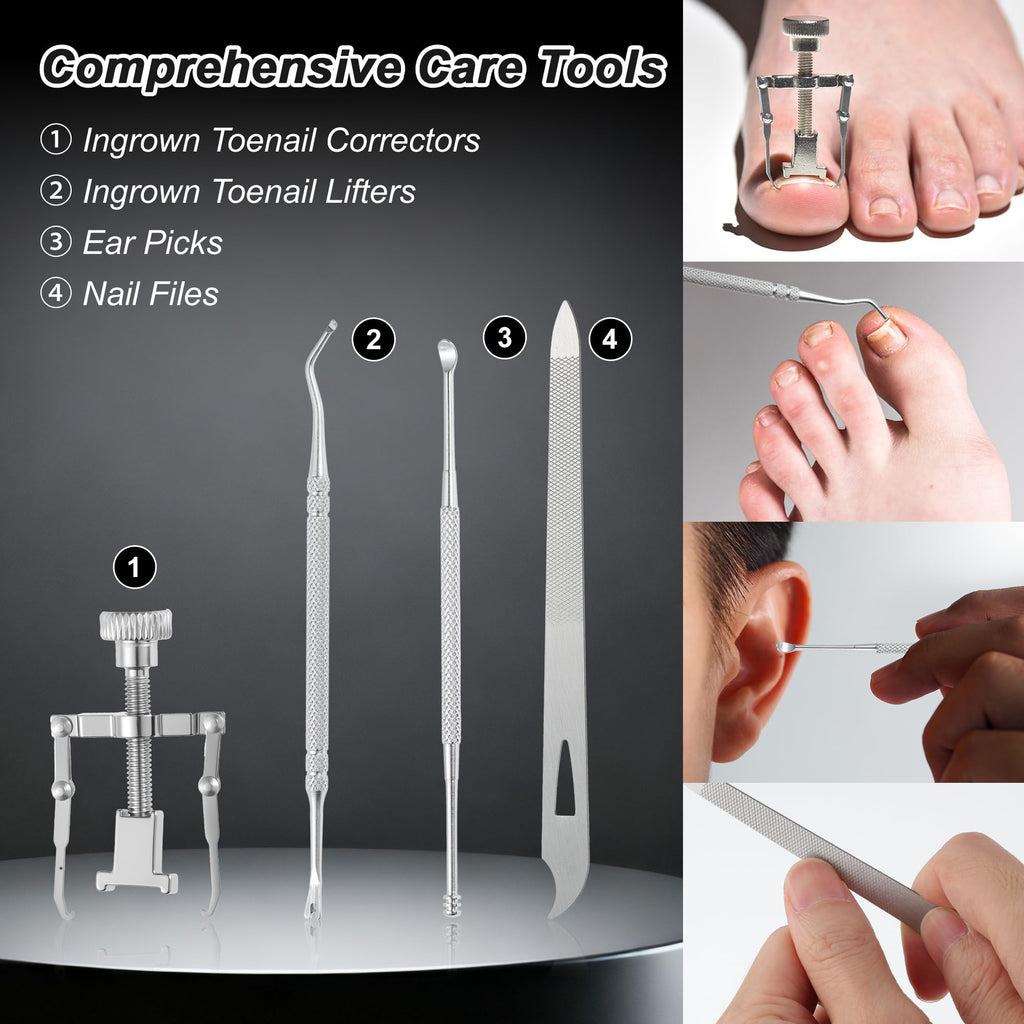 VOCOSTE 13-Piece Ingrown Toenail Care Kit | Pro-Grade Home Pedicure