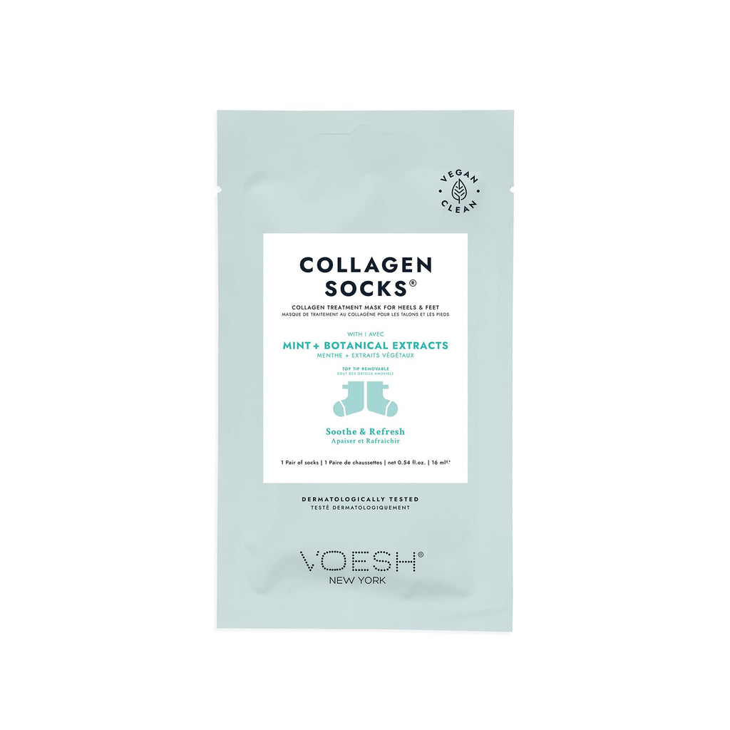 VOESH Collagen Socks 5-Pack – Vegan Foot Treatment for Dry, Cracked Feet