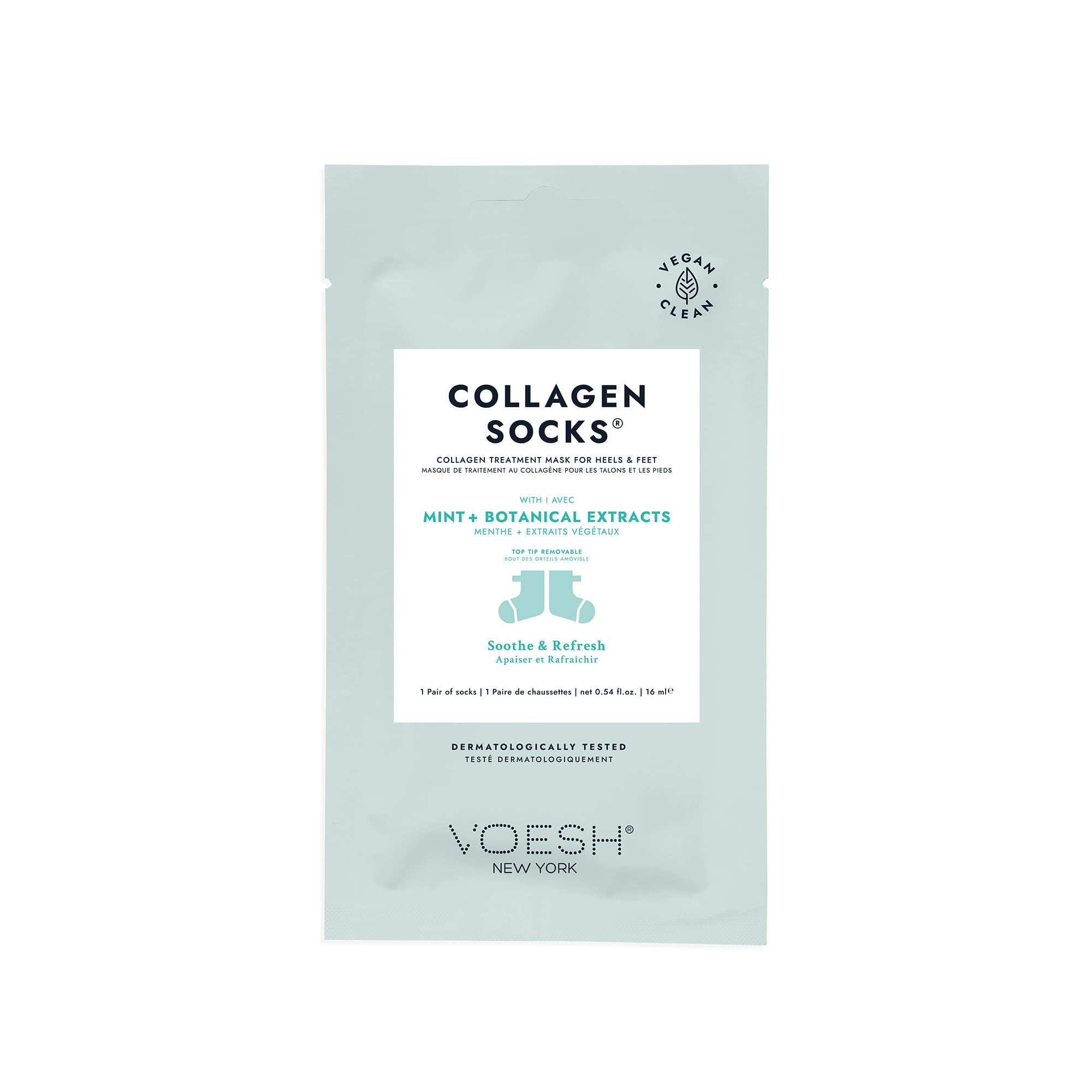 VOESH Collagen Socks 5-Pack – Vegan Foot Treatment for Dry, Cracked Feet