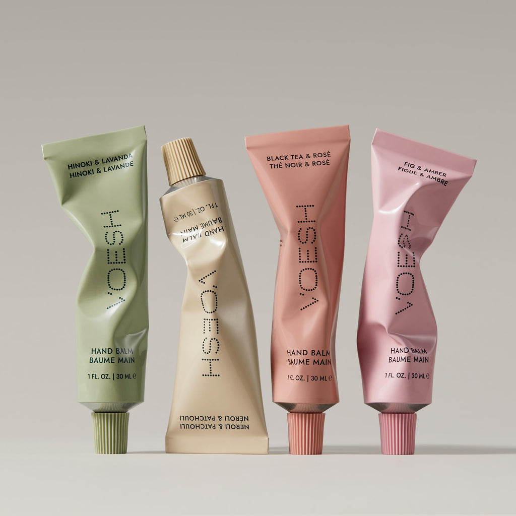 VOESH Vegan Hand Balm Gift Set – 4 Mini Balms for Deep Hydration 24+ Hours | K-Beauty