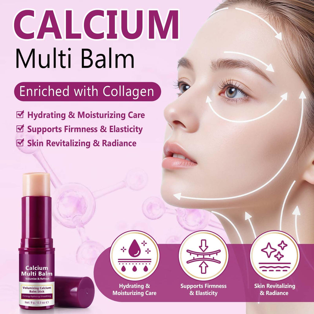 VOGSIG Calcium Enriched Multi Balm Stick – Collagen Moisturizing & Firming Skincare (2 x 9g)