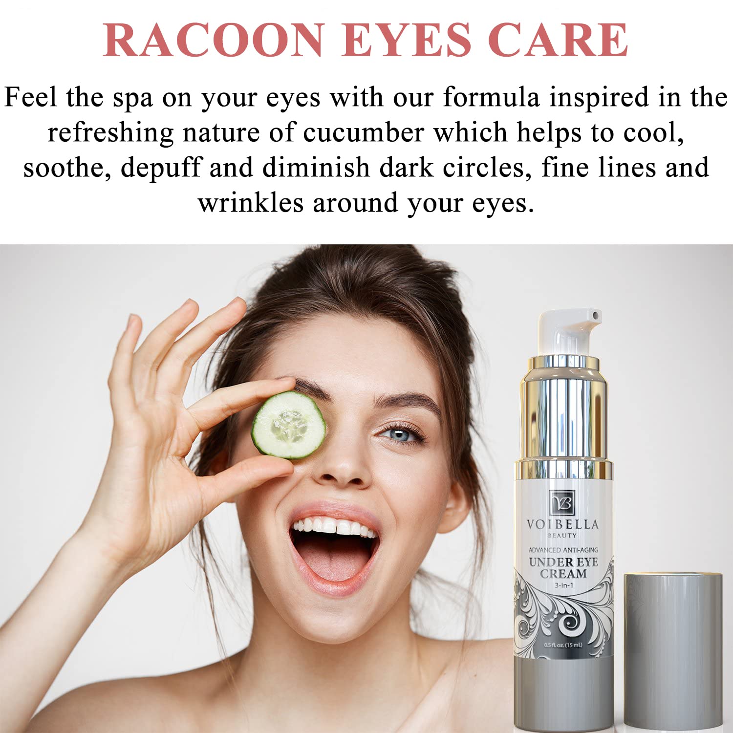 VOIBELLA BEAUTY Under Eye Cream with Retinol, Peptides, Hyaluronic Acid & Aloe — Depuff, Brighten & Hydrate