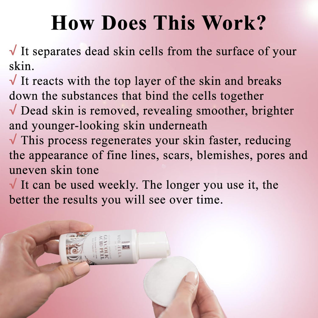 VOIBELLA BEAUTY Glycolic Acid Peel – Gentle AHA Exfoliant for Sensitive Skin