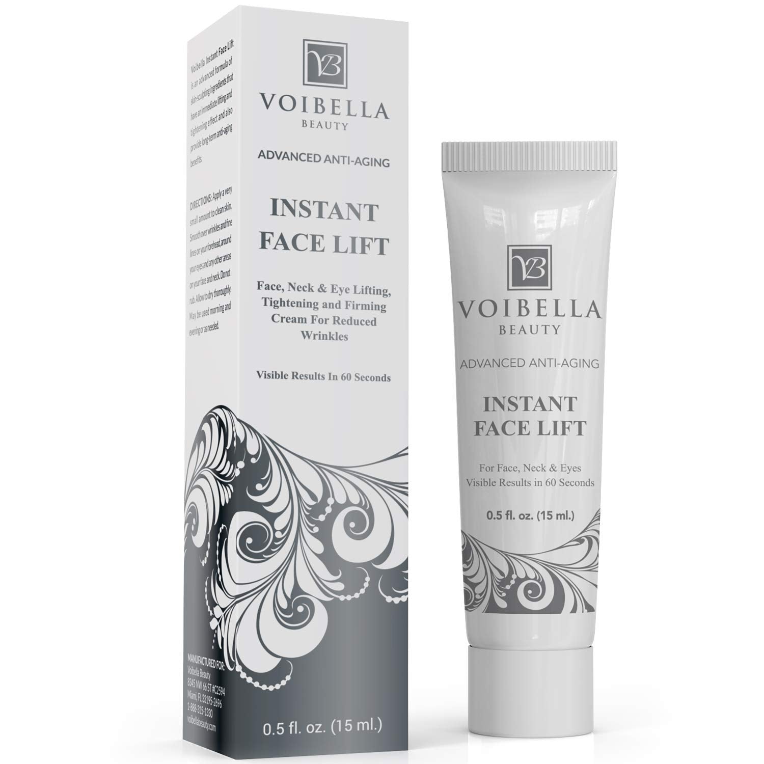 Voibella Instant Face Lift Cream | Eye, Neck & Face Tightening, Lifting & Firming Serum