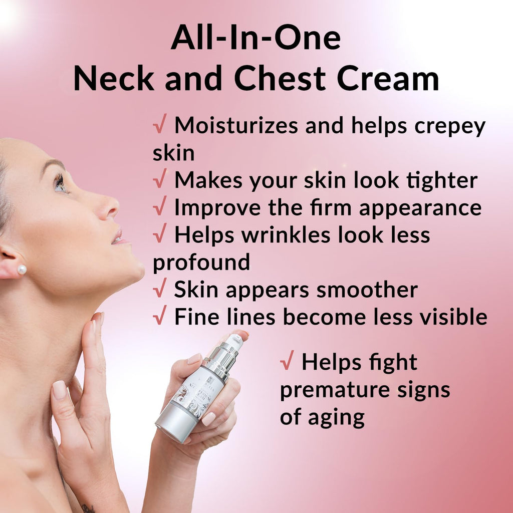 VOIBELLA BEAUTY Neck Firming Cream – Tighten Crepey Skin & Décolletage