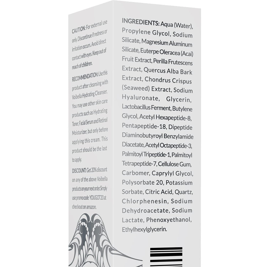 Voibella Instant Face Lift Cream | Eye, Neck & Face Tightening, Lifting & Firming Serum