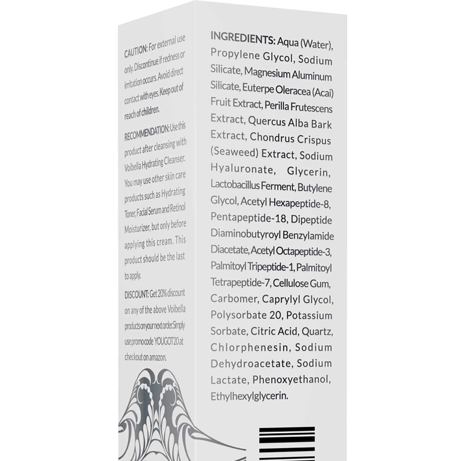 Voibella Instant Face Lift Cream | Eye, Neck & Face Tightening, Lifting & Firming Serum