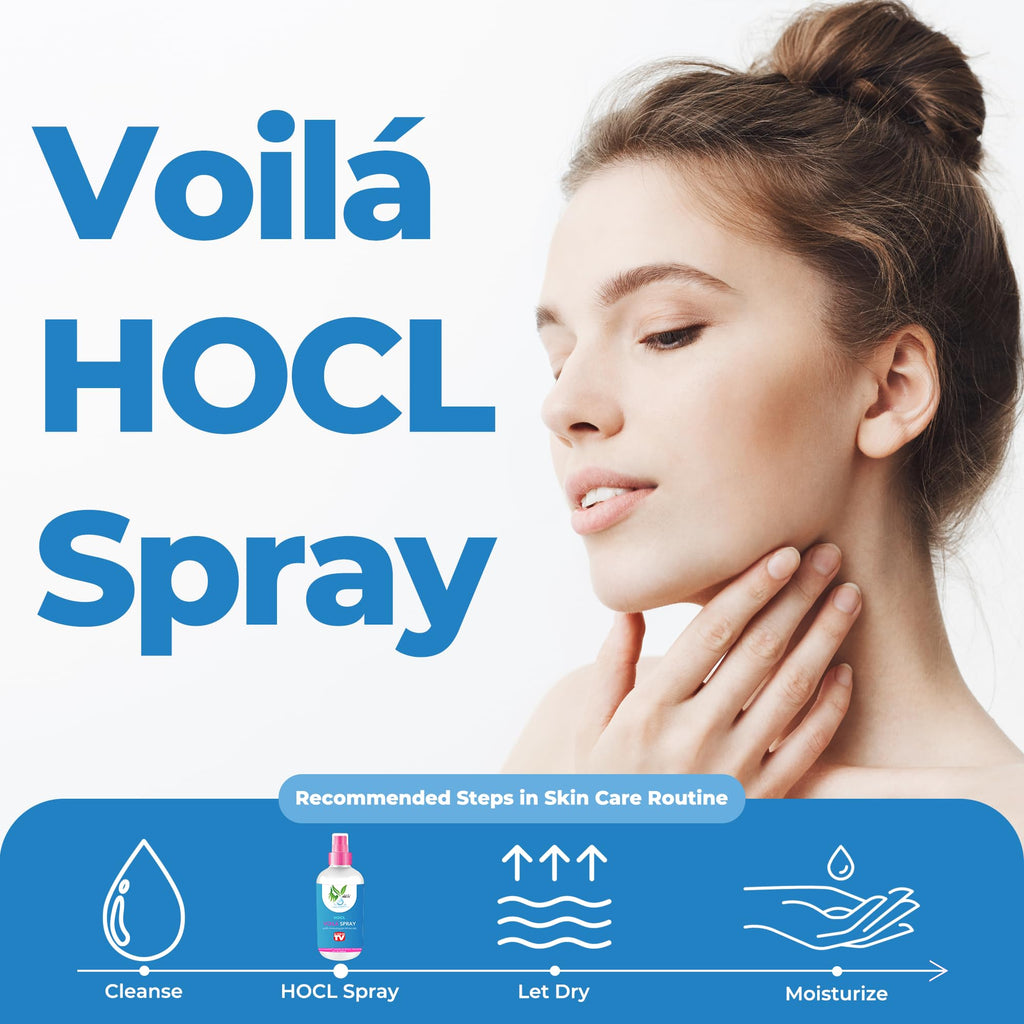 VoilaVe HOCL Spray – HOCl Skin Mist for Acne, Redness & Aftercare | 8oz