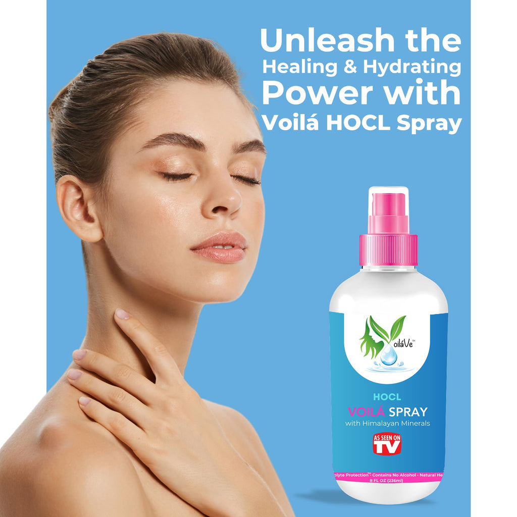 VoilaVe HOCL Spray – HOCl Skin Mist for Acne, Redness & Aftercare | 8oz