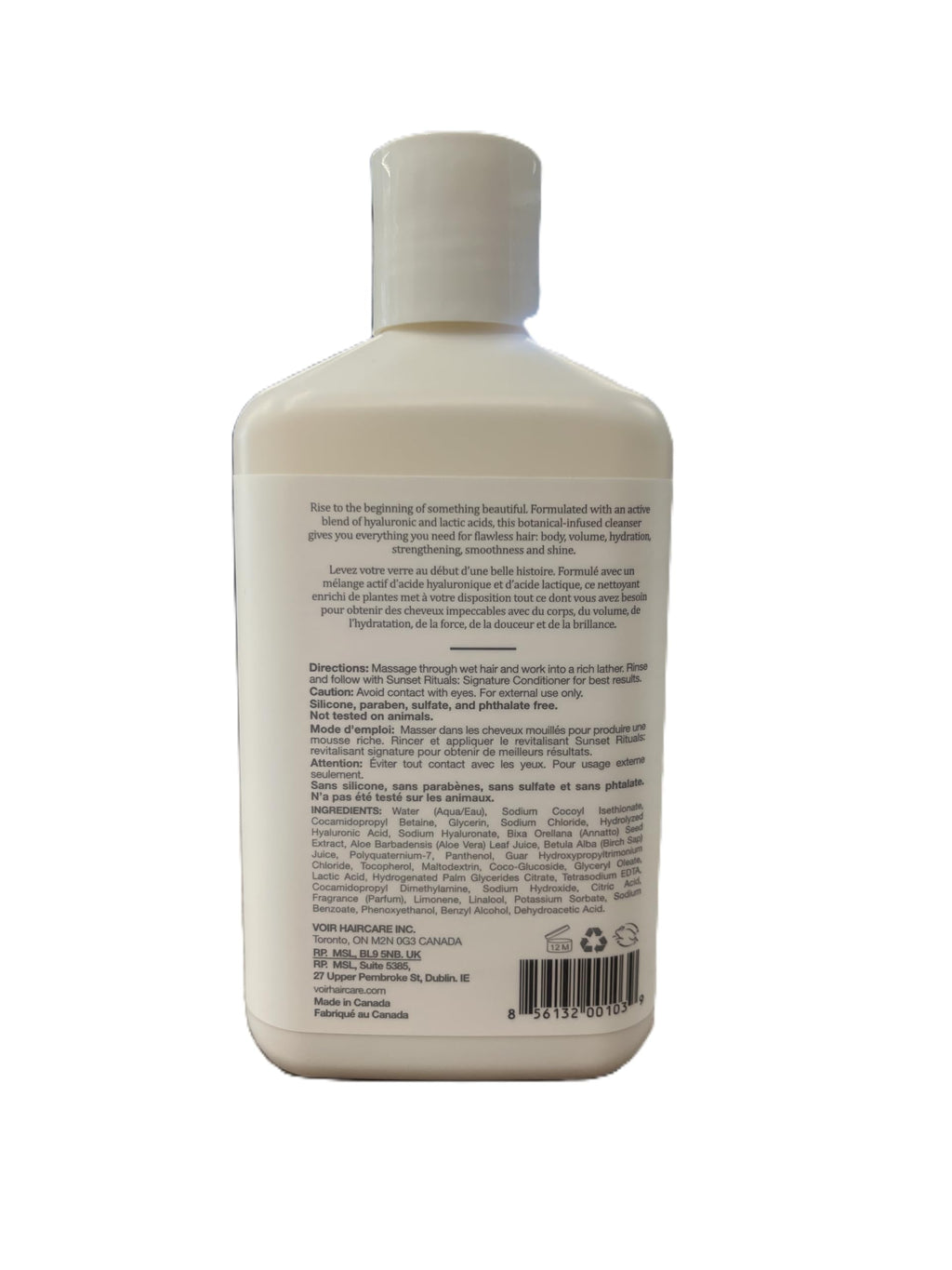 Voir Haircare Hyaluronic Acid Shampoo — Hydrating & Smoothing, Sulfate-Free