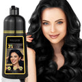 VOLLUCK Hair Dye Shampoo 3-in-1 for Gray Coverage | Long-Lasting Color
