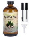 VRJEUGO Jamaican Black Castor Oil - Organic Cold-Pressed, 16oz Glass Bottle