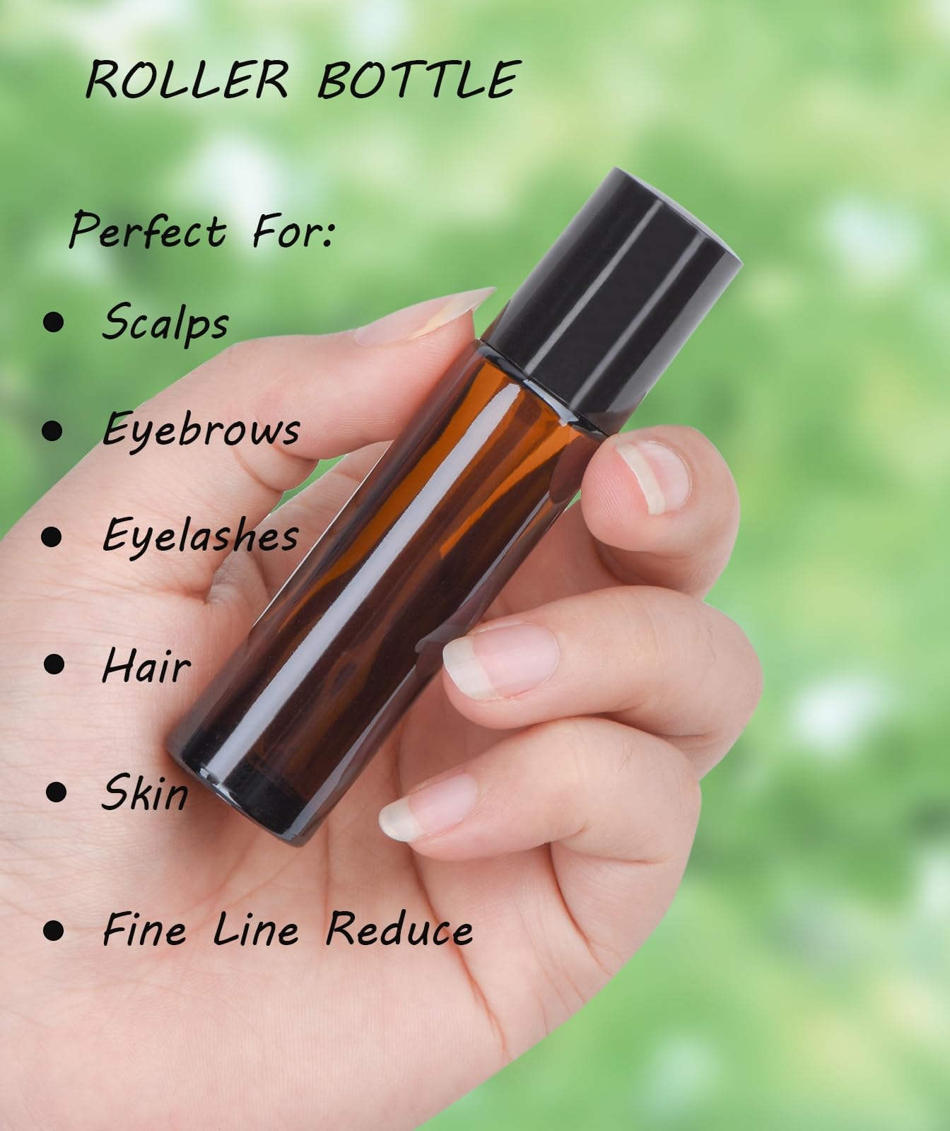 VRJEUGO Organic Castor Oil for Face Roll-On – Deep Hydration, Rollerball, 8oz Amber Glass (2 Rollers)