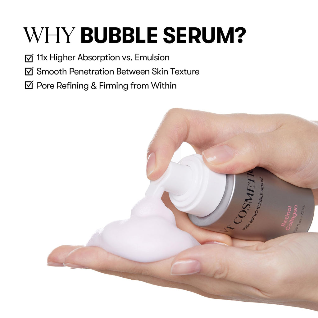 VT COSMETICS Bubble Serum – Retinol & Collagen, 2.36 fl oz
