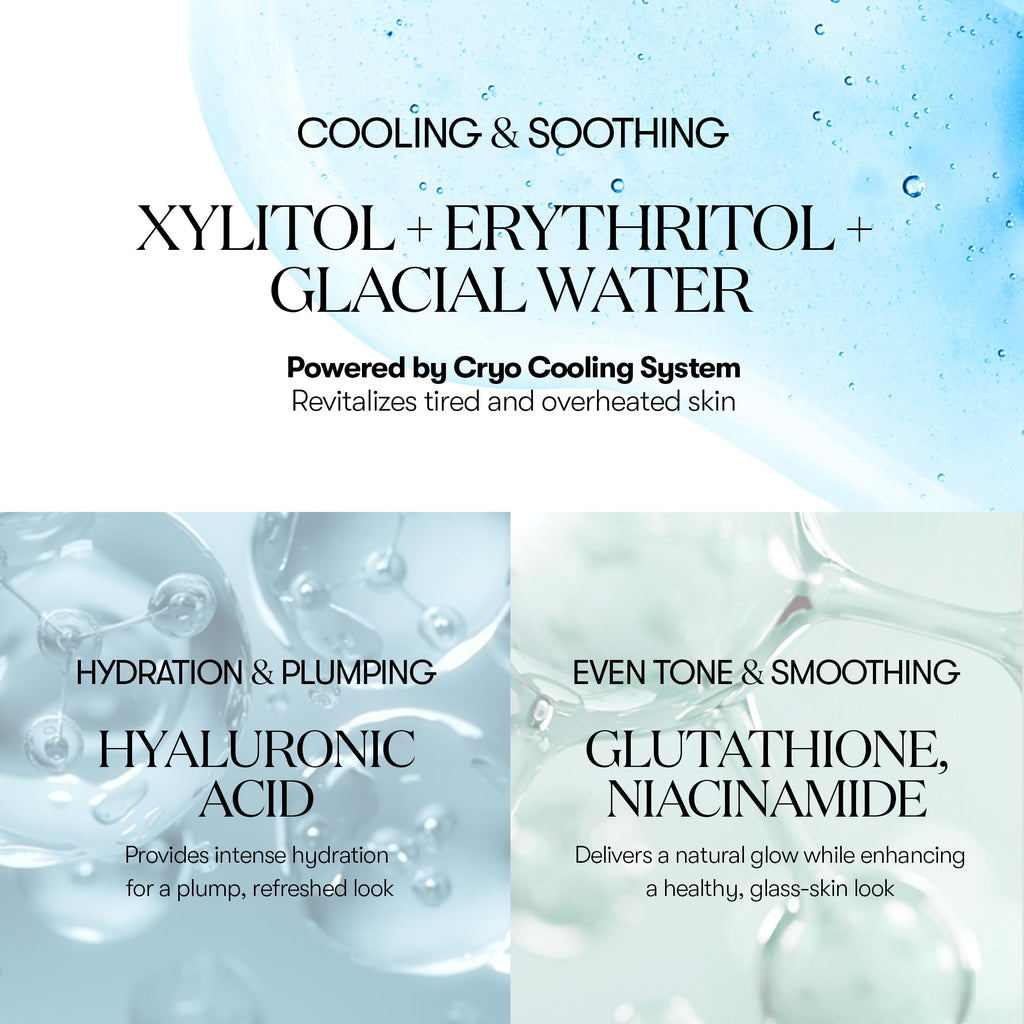 VT COSMETICS Cryo Ice Mask | Hydrating Sheet Mask for Instant Cooling & Glow