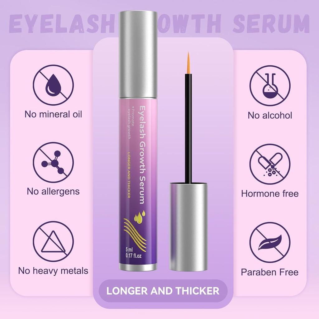 Vxzit Eyelash Growth Serum | Premium Lash Serum for Longer, Fuller Lashes (5ml)