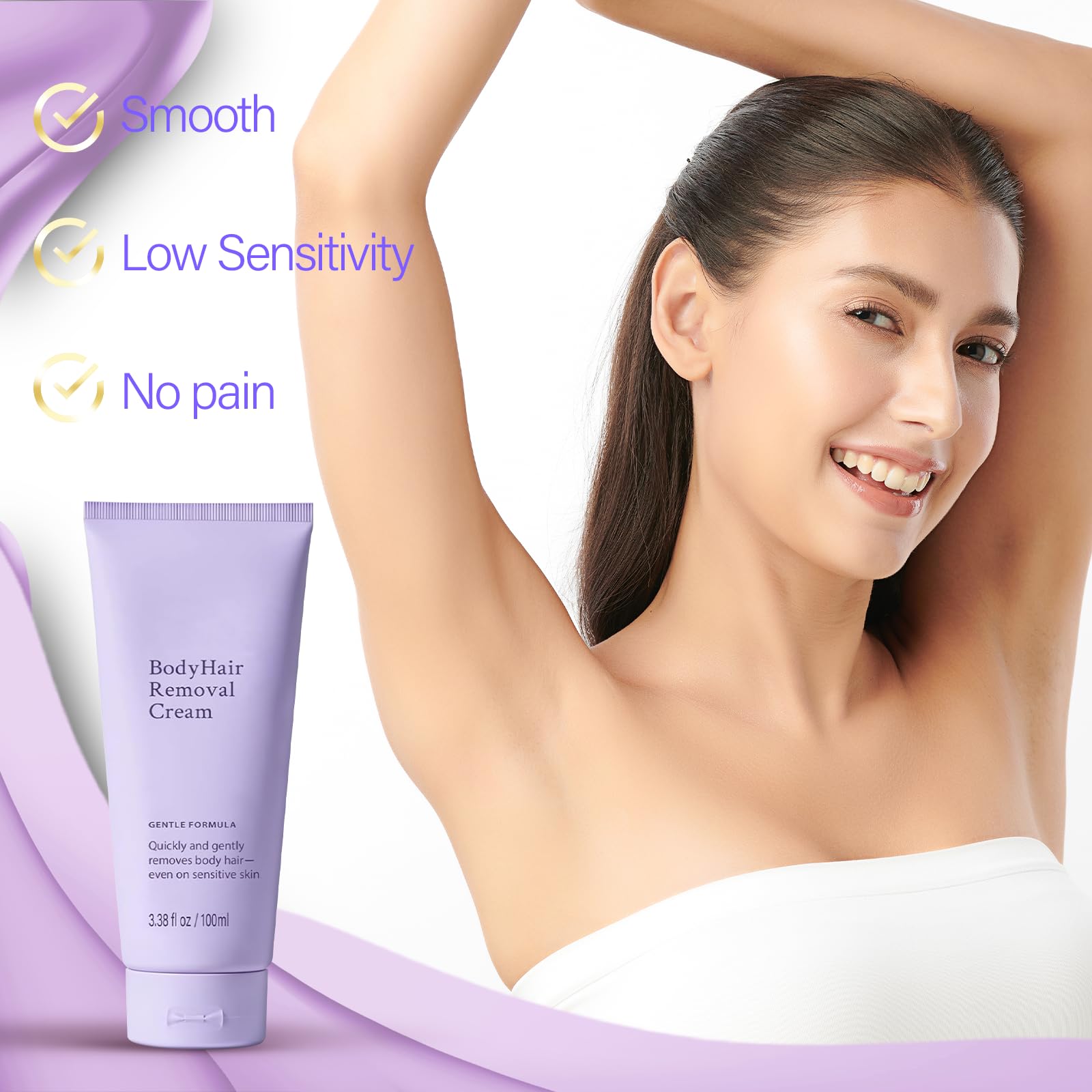WALEJUC Hair Removal Cream for Women – Gentle All-in-One Depilatory for Sensitive Skin