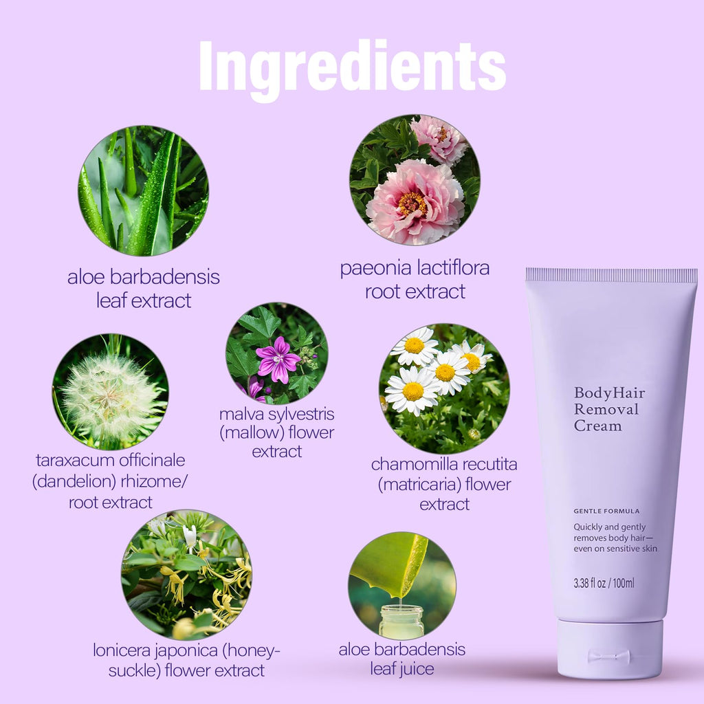 WALEJUC Hair Removal Cream for Women – Gentle All-in-One Depilatory for Sensitive Skin
