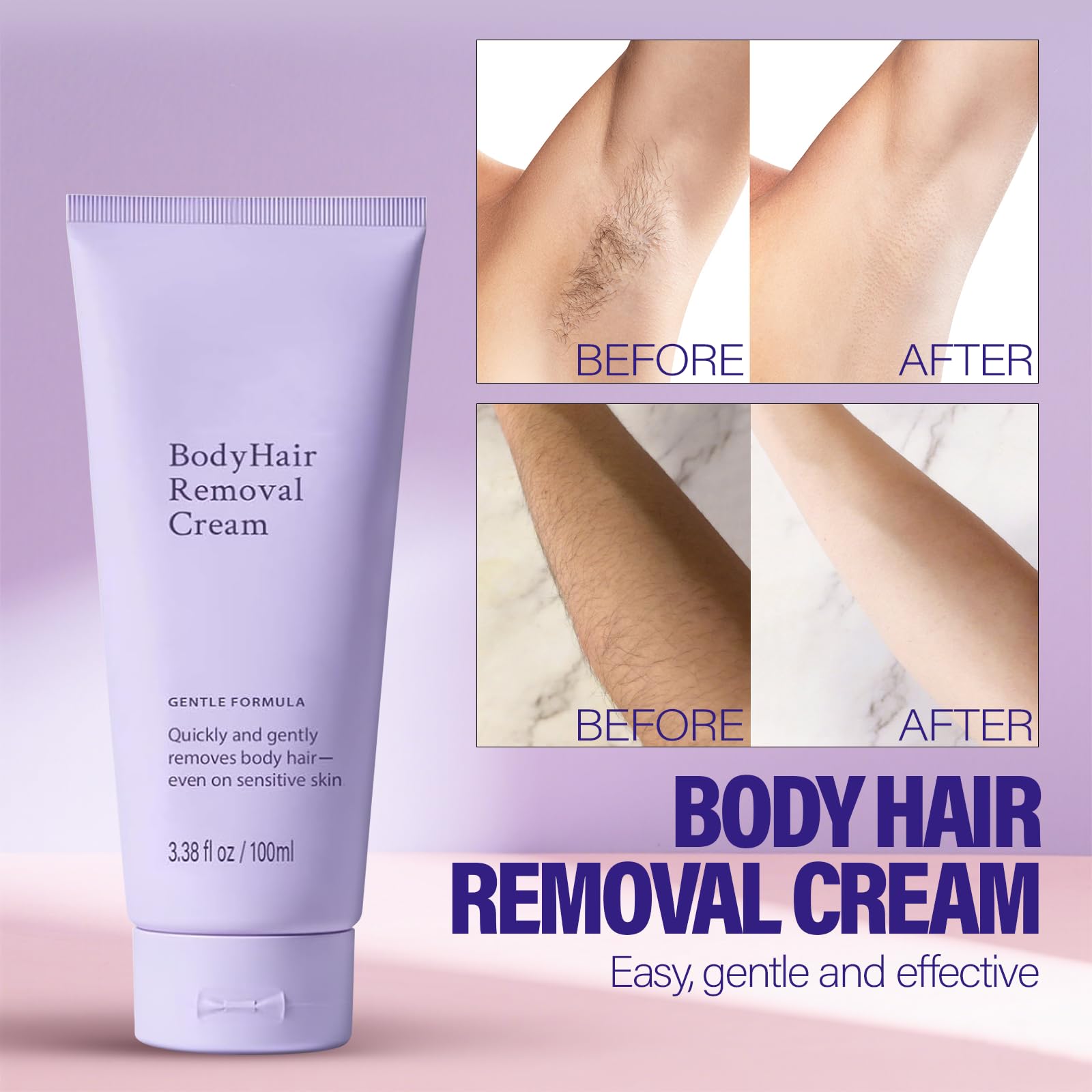 WALEJUC Hair Removal Cream for Women – Gentle All-in-One Depilatory for Sensitive Skin