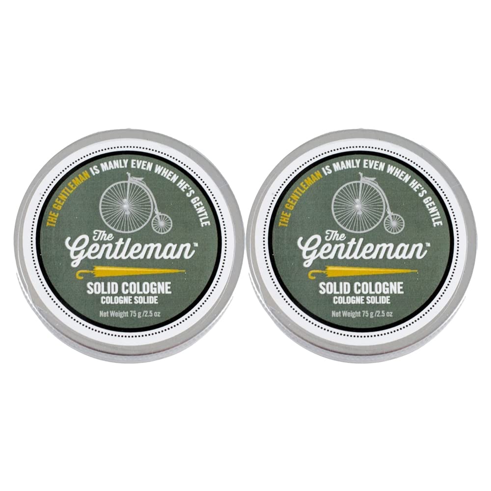 Walton Wood Farm Solid Cologne – The Gentleman 2-Pack, 2.5 oz, Travel-Ready Balm