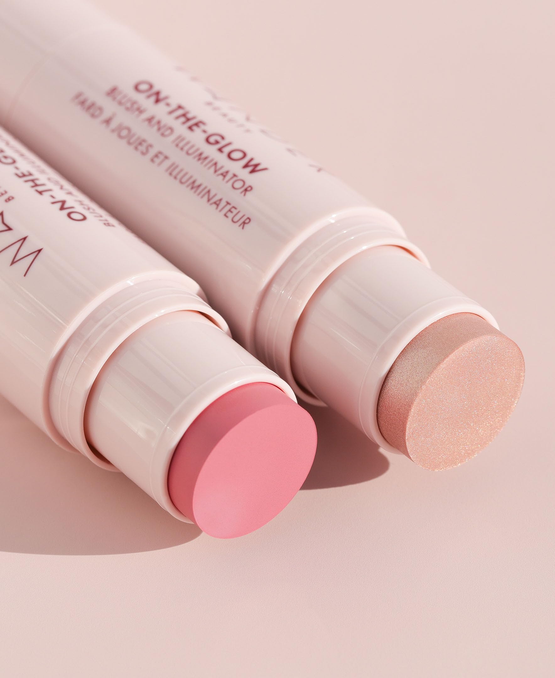Wander Beauty On-the-Glow Blush & Illuminator – Petal Pink / Nude Glow, 7-in-1 Hydrating Cream Stick