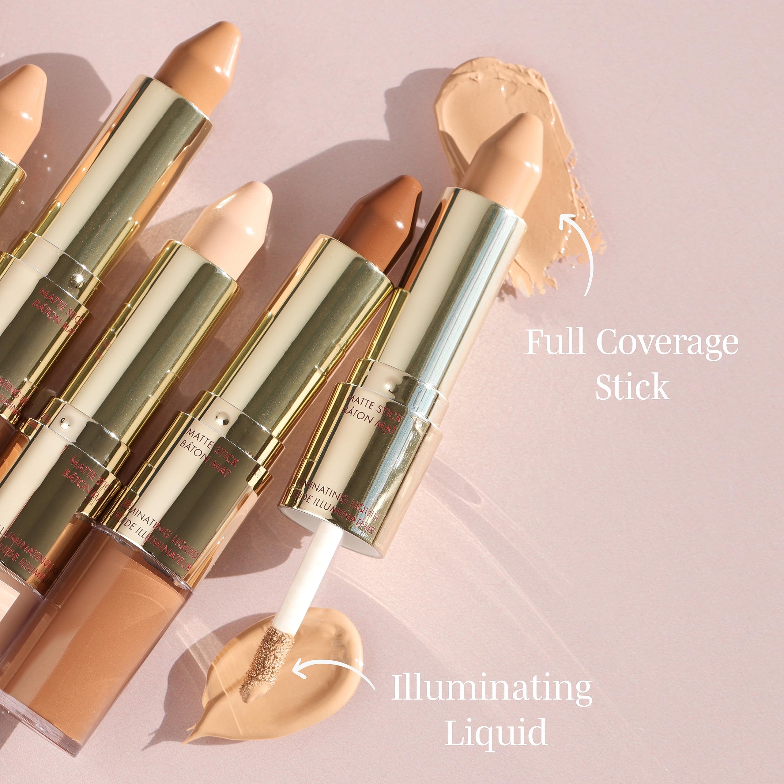 Wander Beauty Dualist Matte & Illuminating Concealer (Rich) | Dual-Ended Full Coverage, 0.28 fl oz