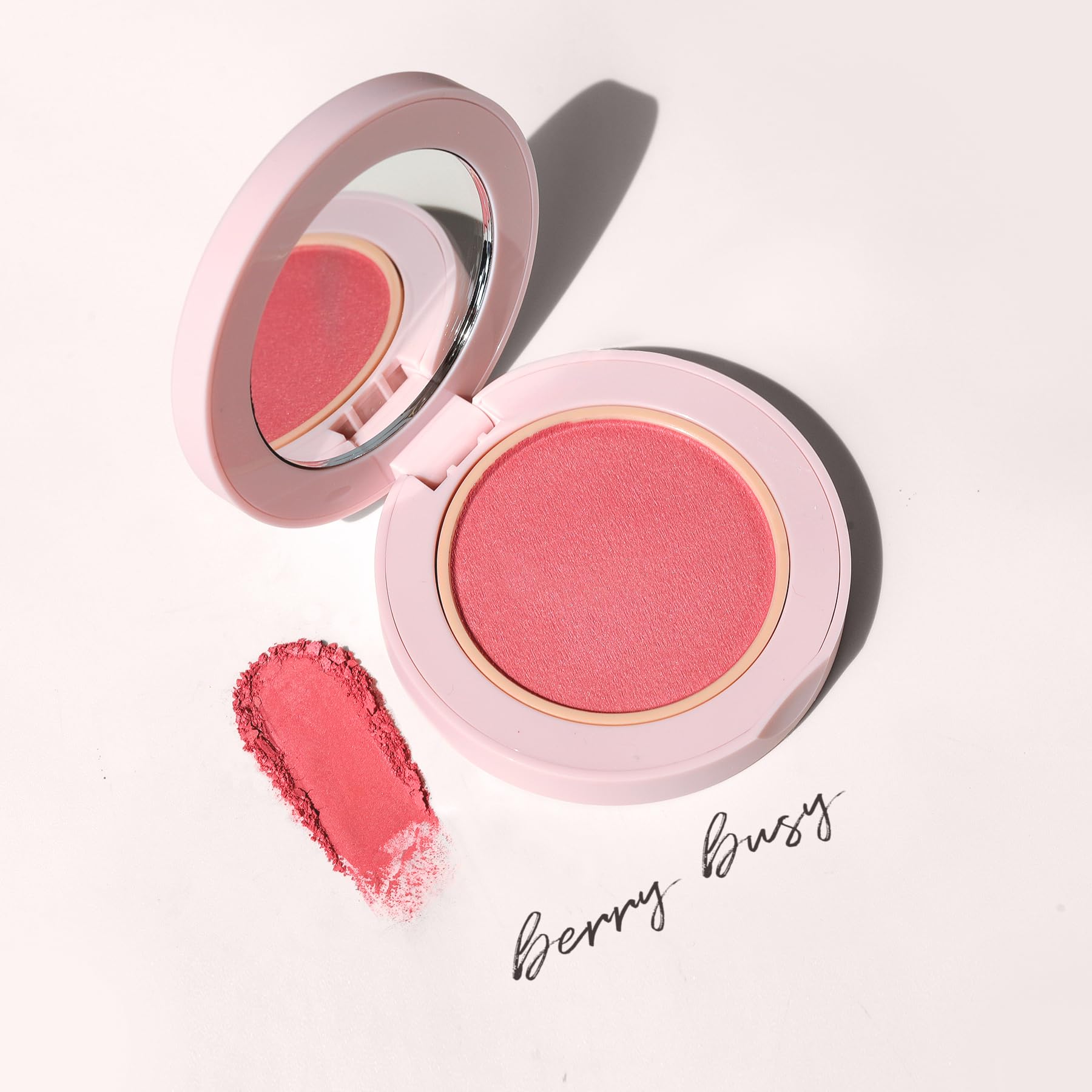 Wander Beauty Hydrating Powder Blush Berry Busy - Buildable, Satin Finish