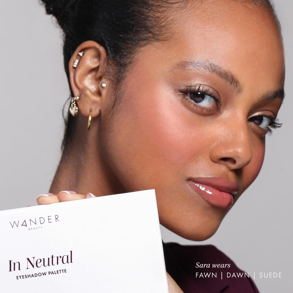 Wander Beauty In Neutral Eyeshadow Palette | 10 Timeless Neutrals, Matte & Shimmer, Vegan & Cruelty-Free, Travel-Friendly