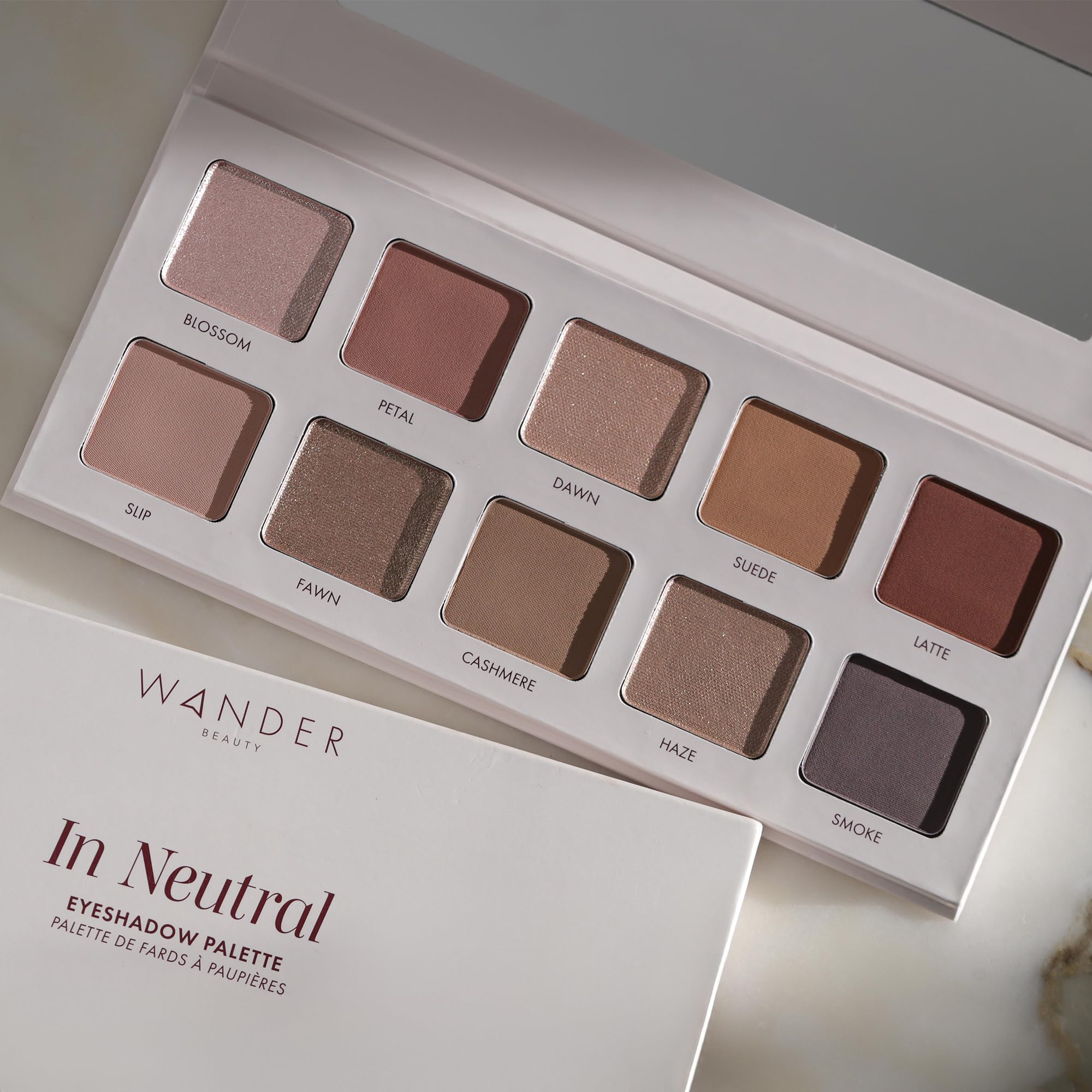 Wander Beauty In Neutral Eyeshadow Palette | 10 Timeless Neutrals, Matte & Shimmer, Vegan & Cruelty-Free, Travel-Friendly