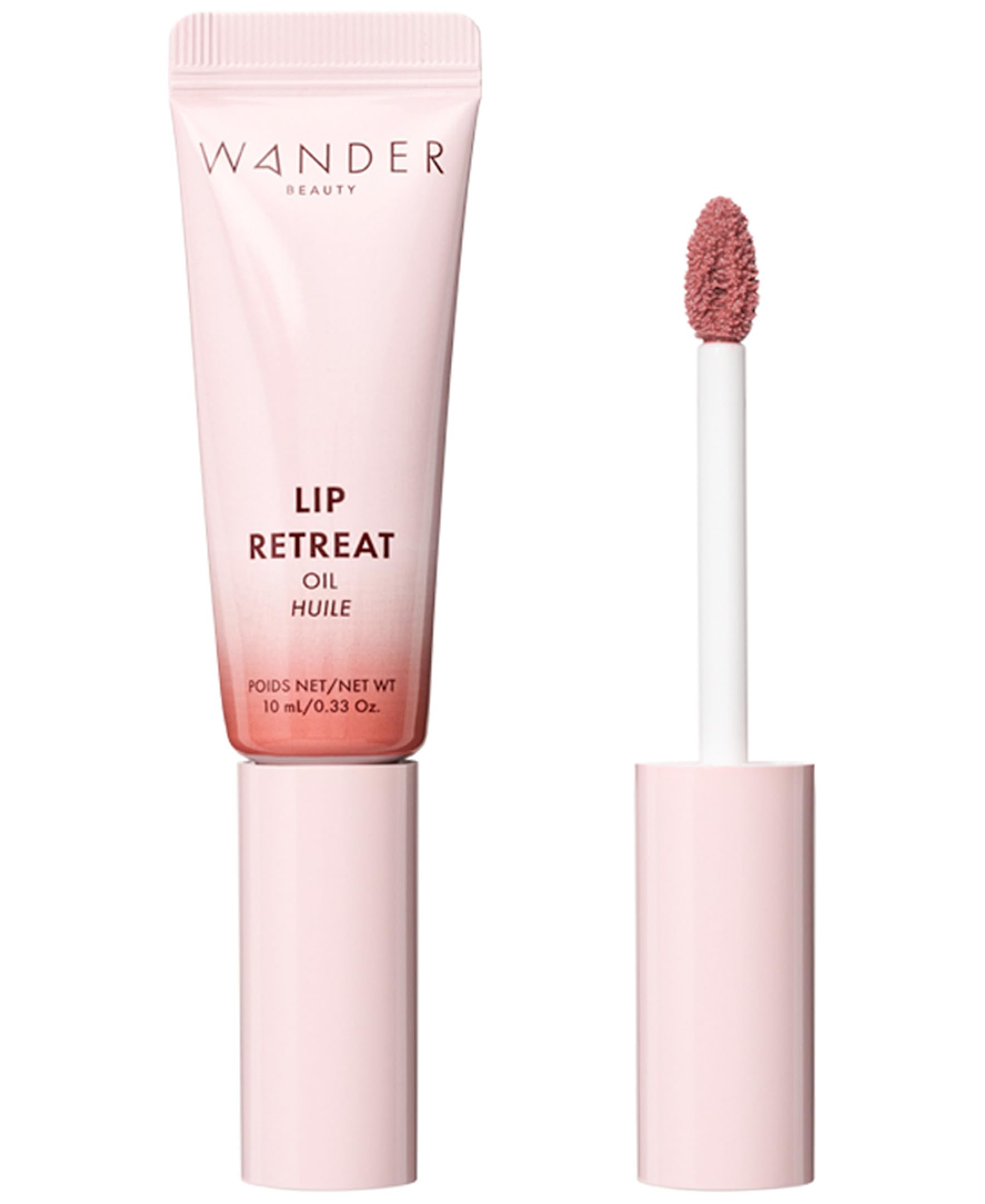 Wander Beauty Lip Retreat Oil – Skinny Dip Nude | 4-in-1 Tinted Lip Oil