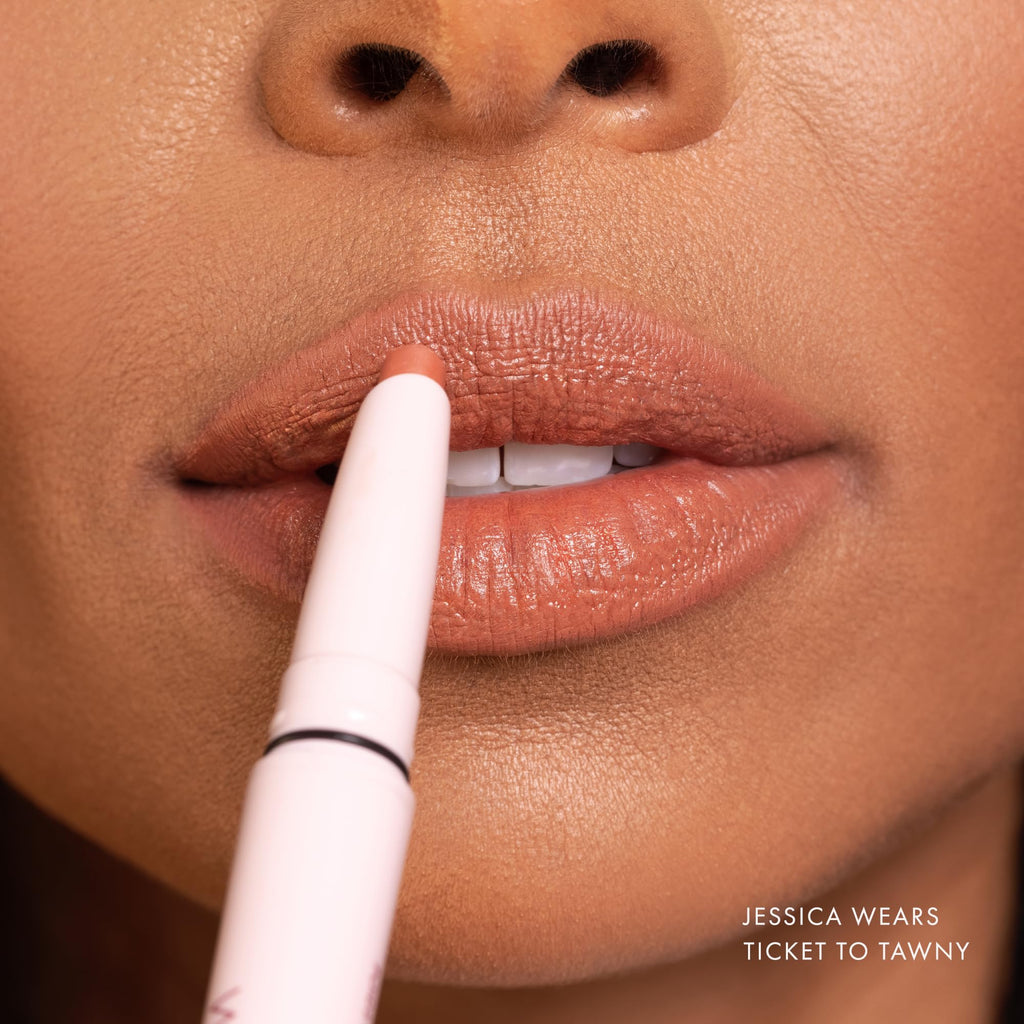Wander Beauty Lipsetter Dual Lipstick + Lip Liner in Ticket to Tawny – Hydrating, Soft Matte