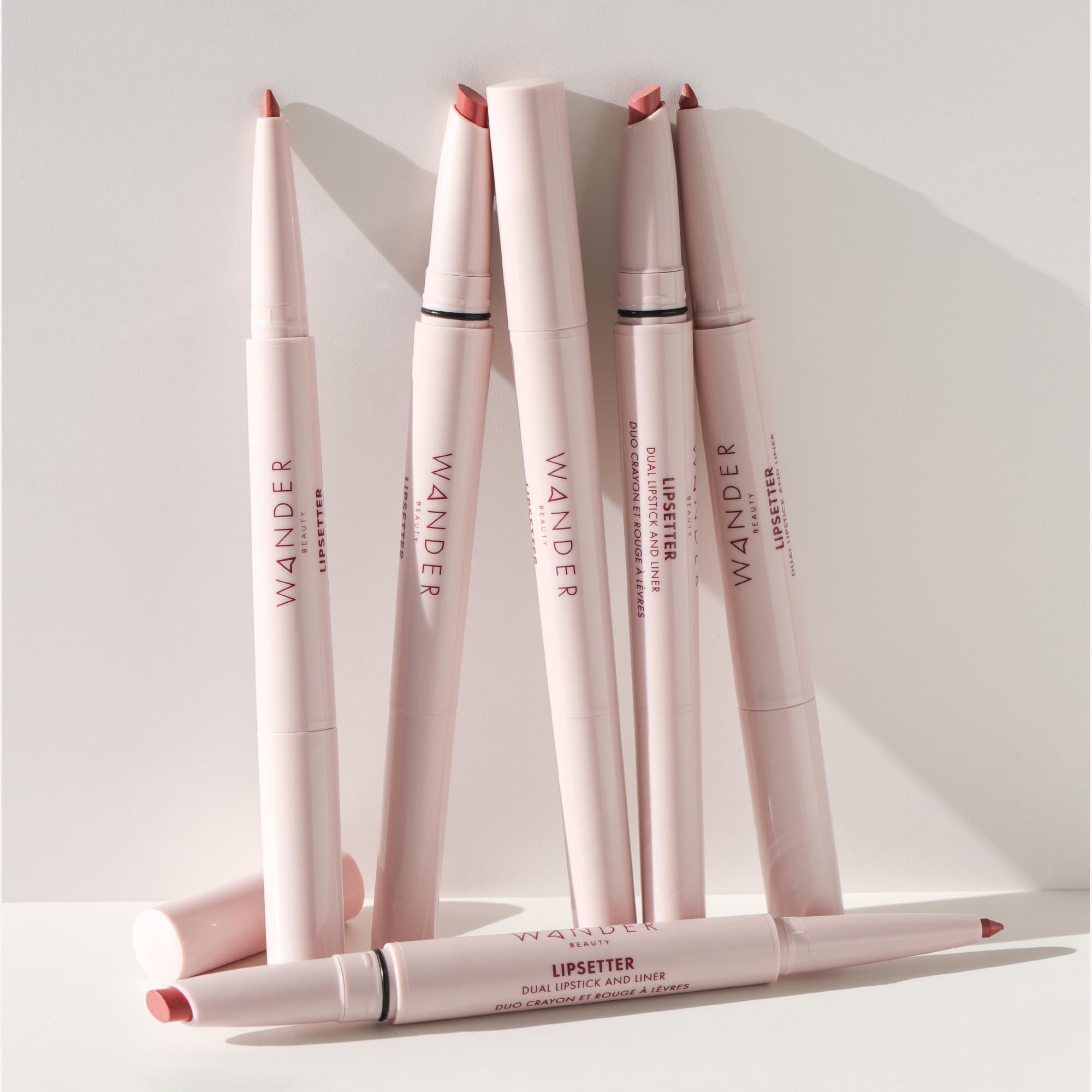 Wander Beauty Lipsetter Dual Cream Lipstick + Lip Liner — Bohemian Blush | Hydrating, Soft Matte Finish