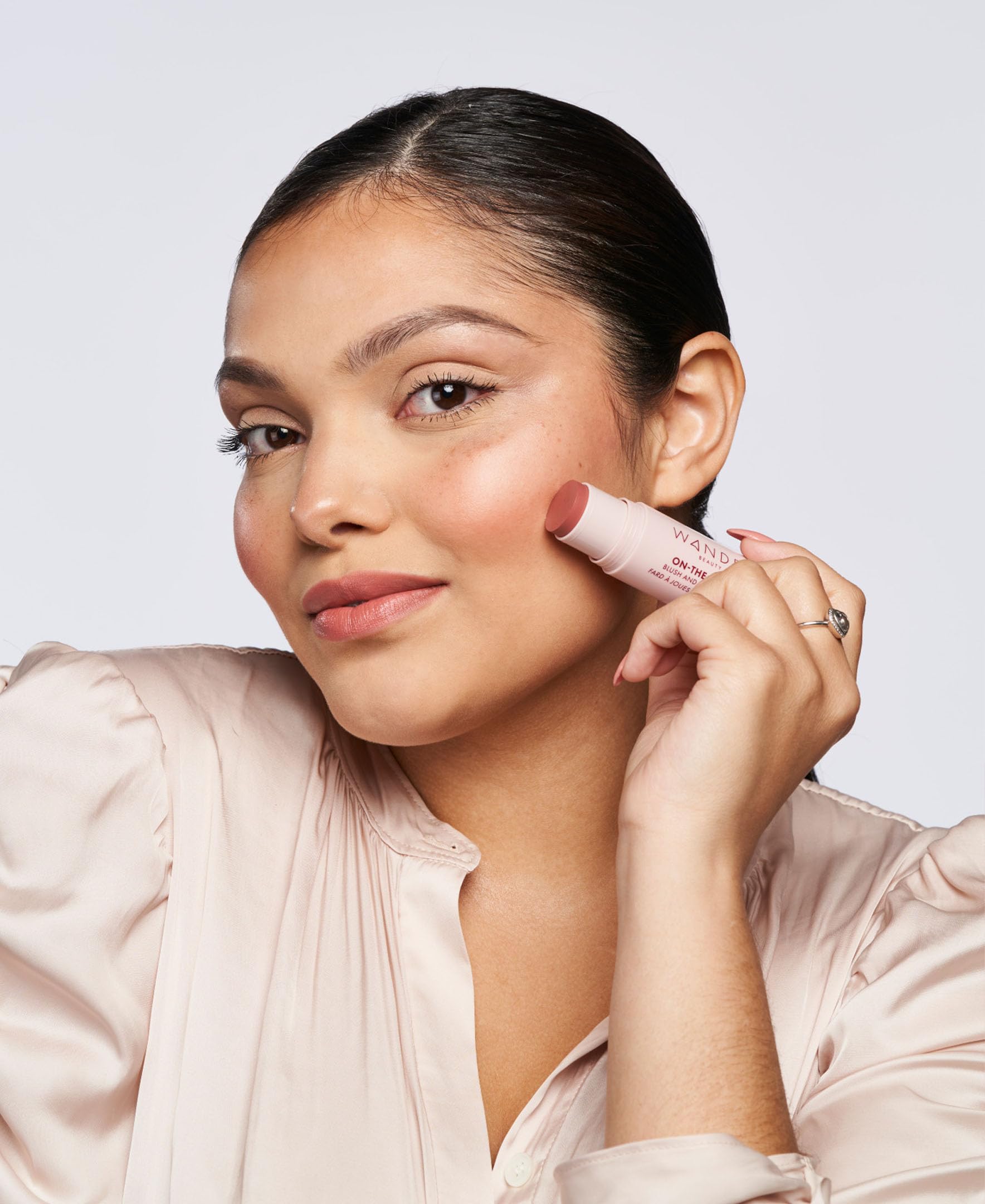 Wander Beauty On-the-Glow Blush & Illuminator – Bare/Nude Glow | 7-in-1 Hydrating Cream Stick