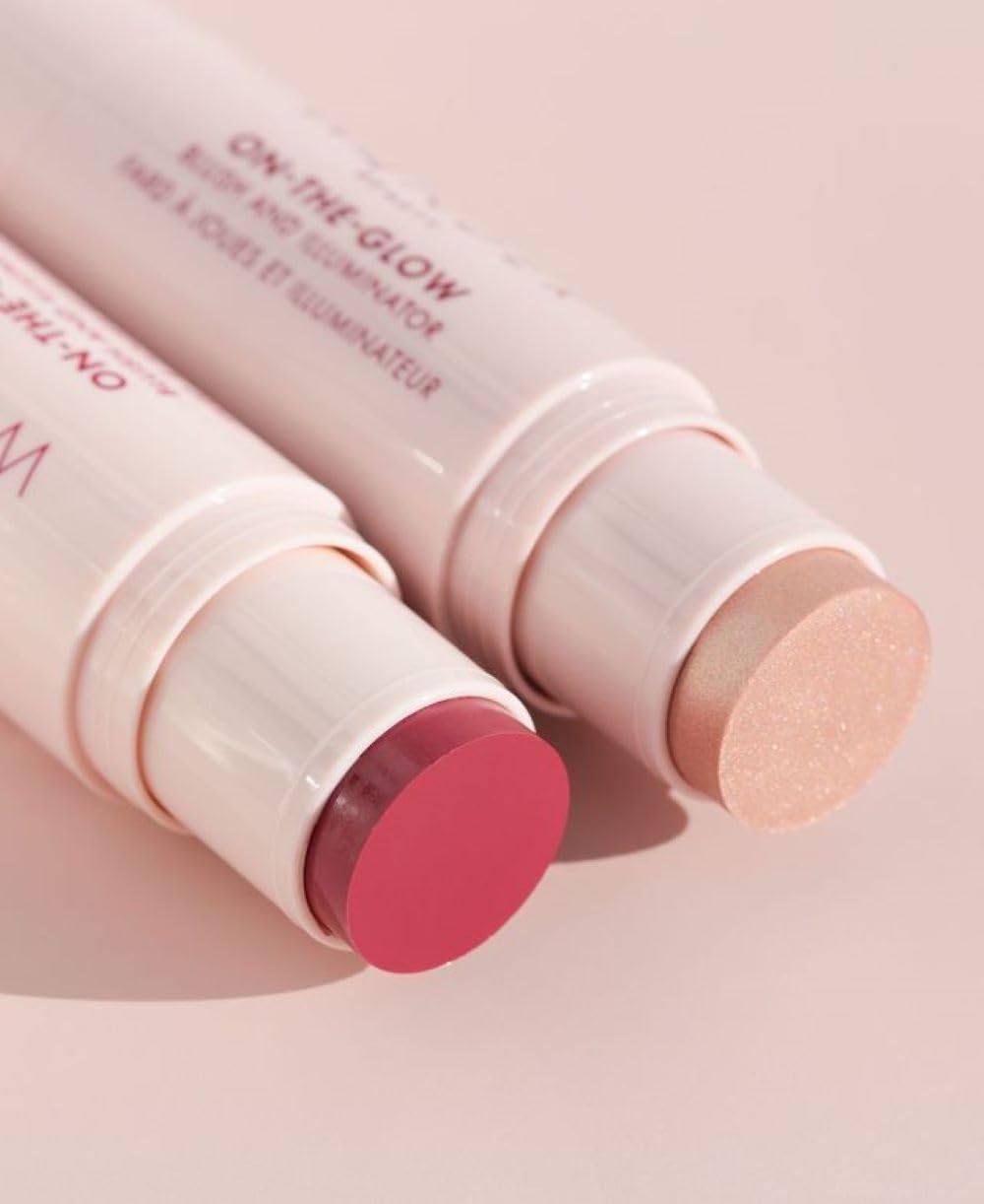 Wander Beauty On-the-Glow Blush & Illuminator – Strawberry Fields / Nude Glow | 7-in-1 Hydrating Cream Stick