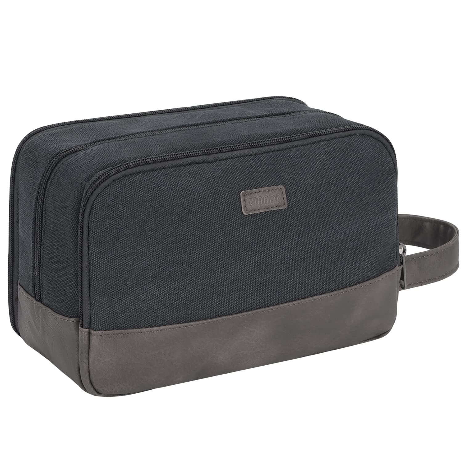 WANDF Travel Toiletry Bag – Large Wet/Dry Compartment Dopp Kit for Men & Women
