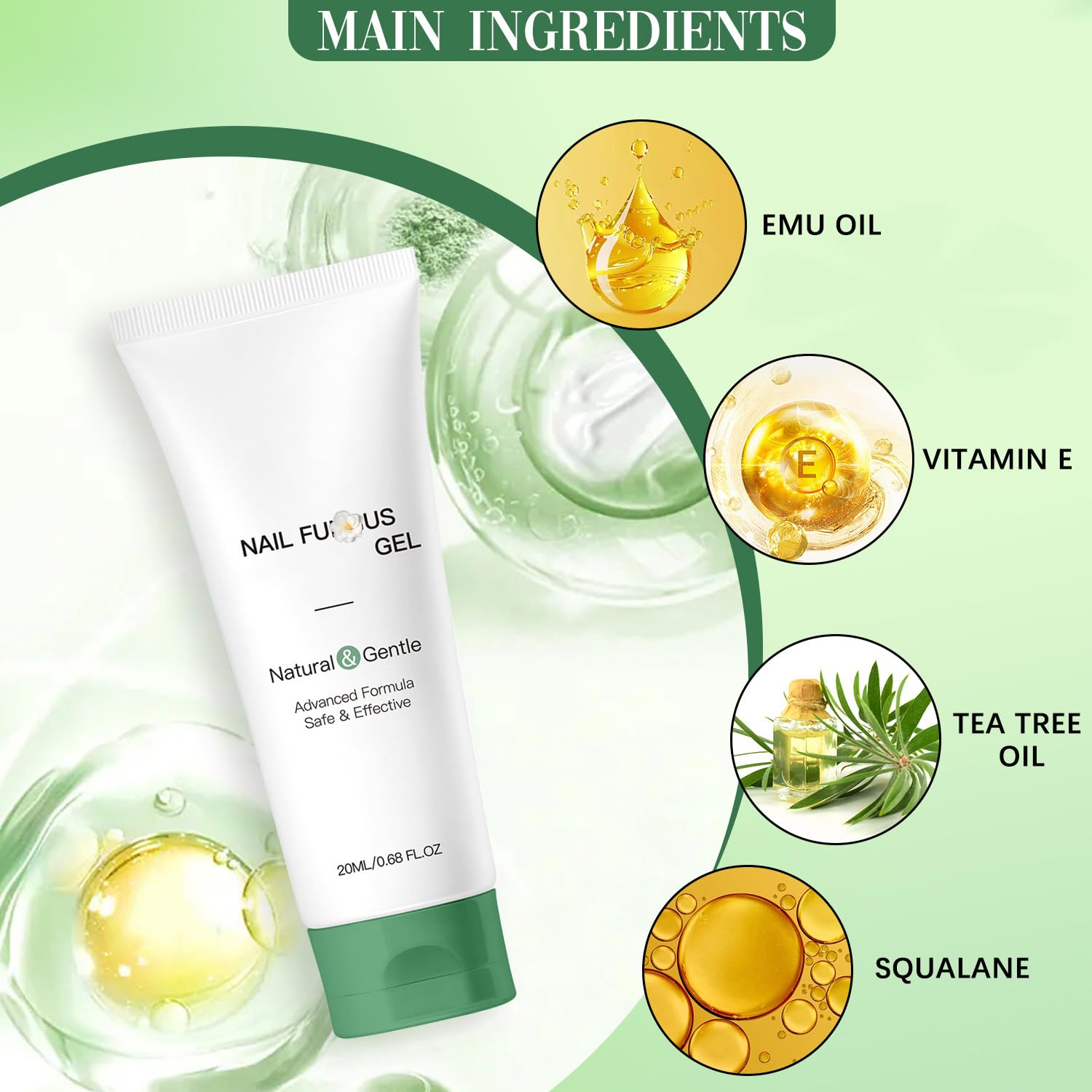 Wandyme 2PCS Natural Nail Repair Gel | Nail Growth & Foot Moisturizer