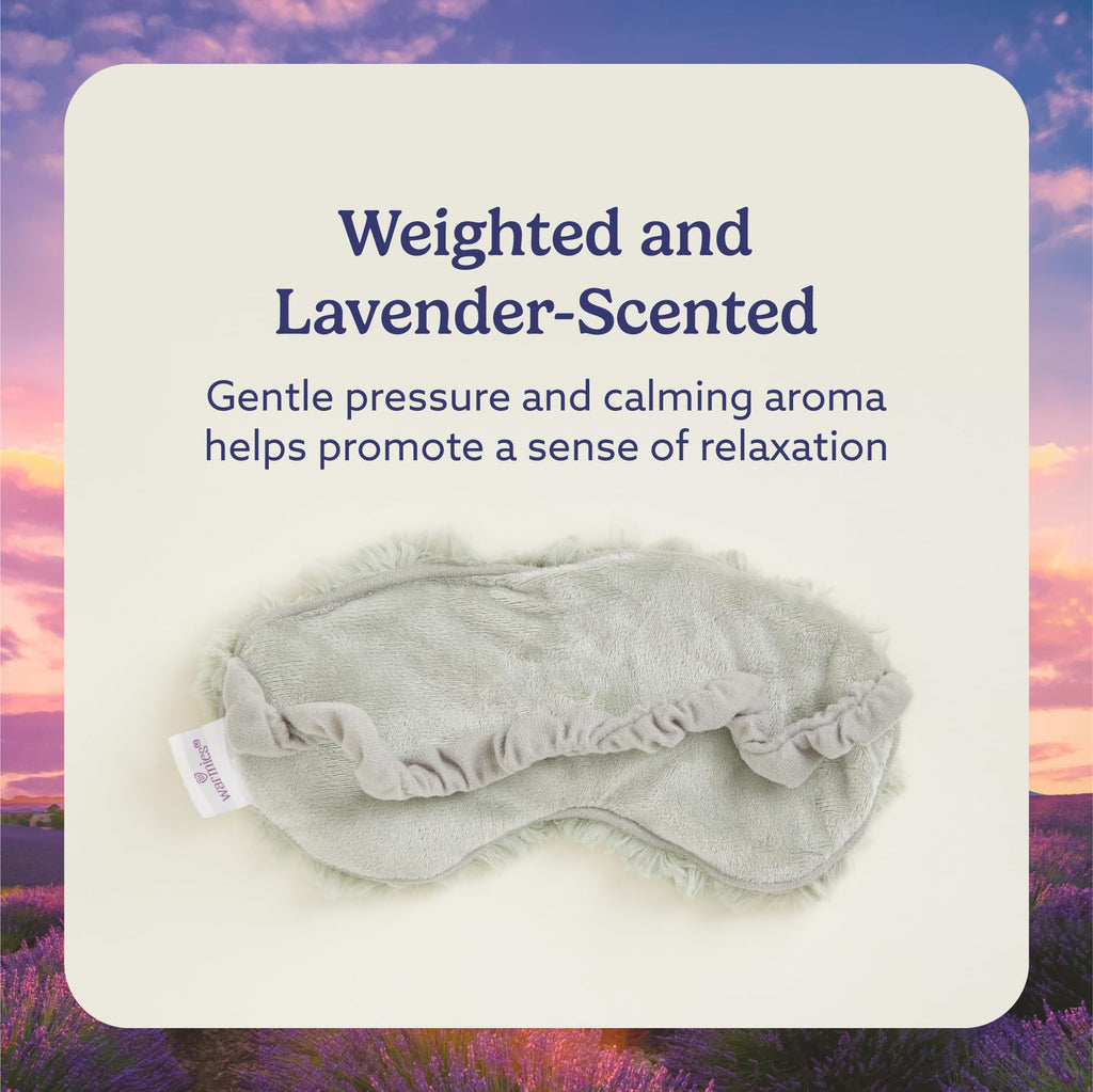 Warmies Microwavable Eye Mask in Curly Sage — Warmth, Comfort & Lavender Calm