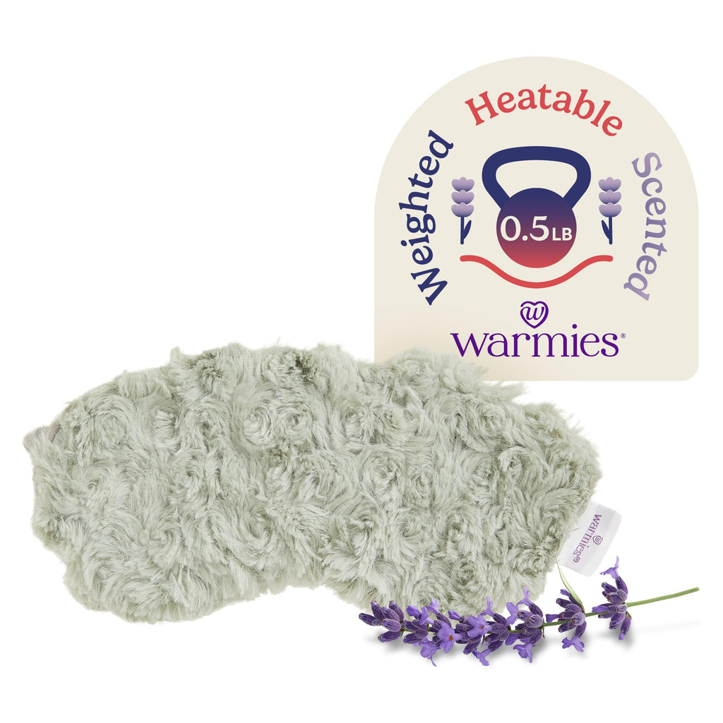 Warmies Microwavable Eye Mask in Curly Sage — Warmth, Comfort & Lavender Calm