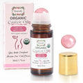 Warmify Organic Castor Oil with Rose Quartz Roll-On – 50ml, Cold-Pressed & Hexane-Free