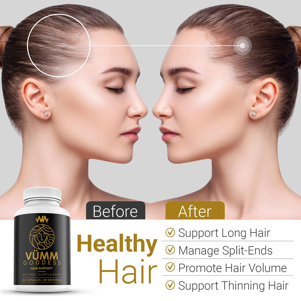 Vümm Goddess by Warped Wellness – Women’s Hair Growth Supplement