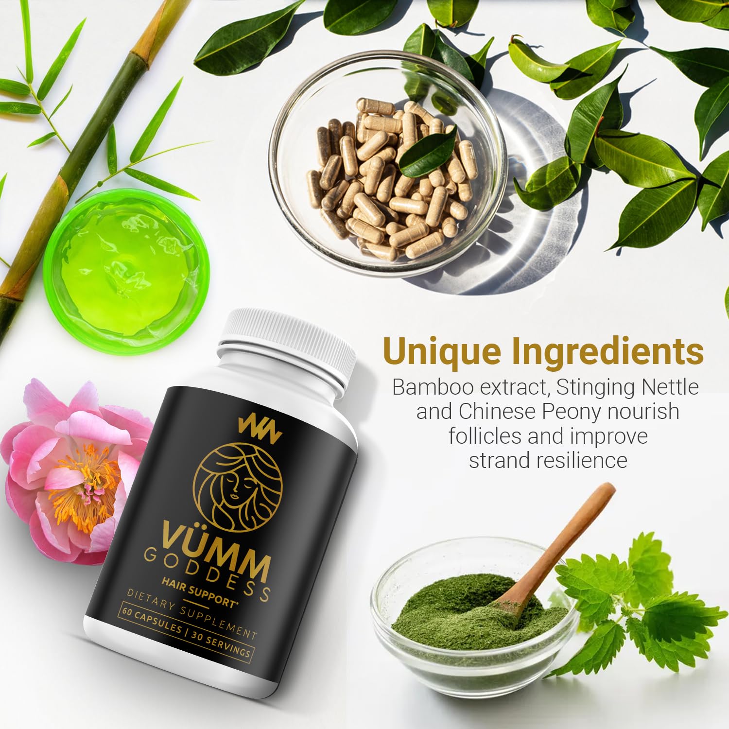 Vümm Goddess by Warped Wellness – Women’s Hair Growth Supplement