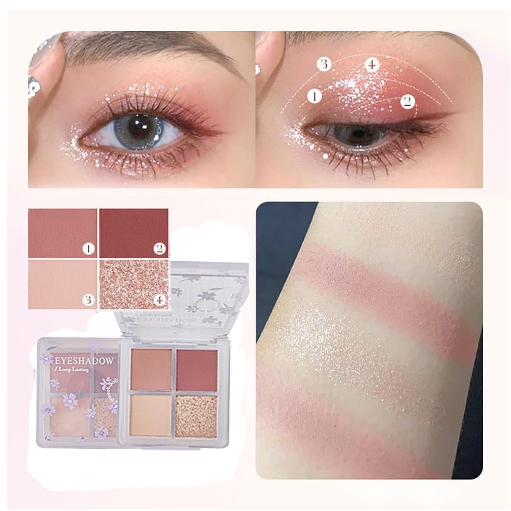Wasaiggon 8-Piece Makeup Kit Gift Box – Lipsticks, Eyeshadow, Concealer & More
