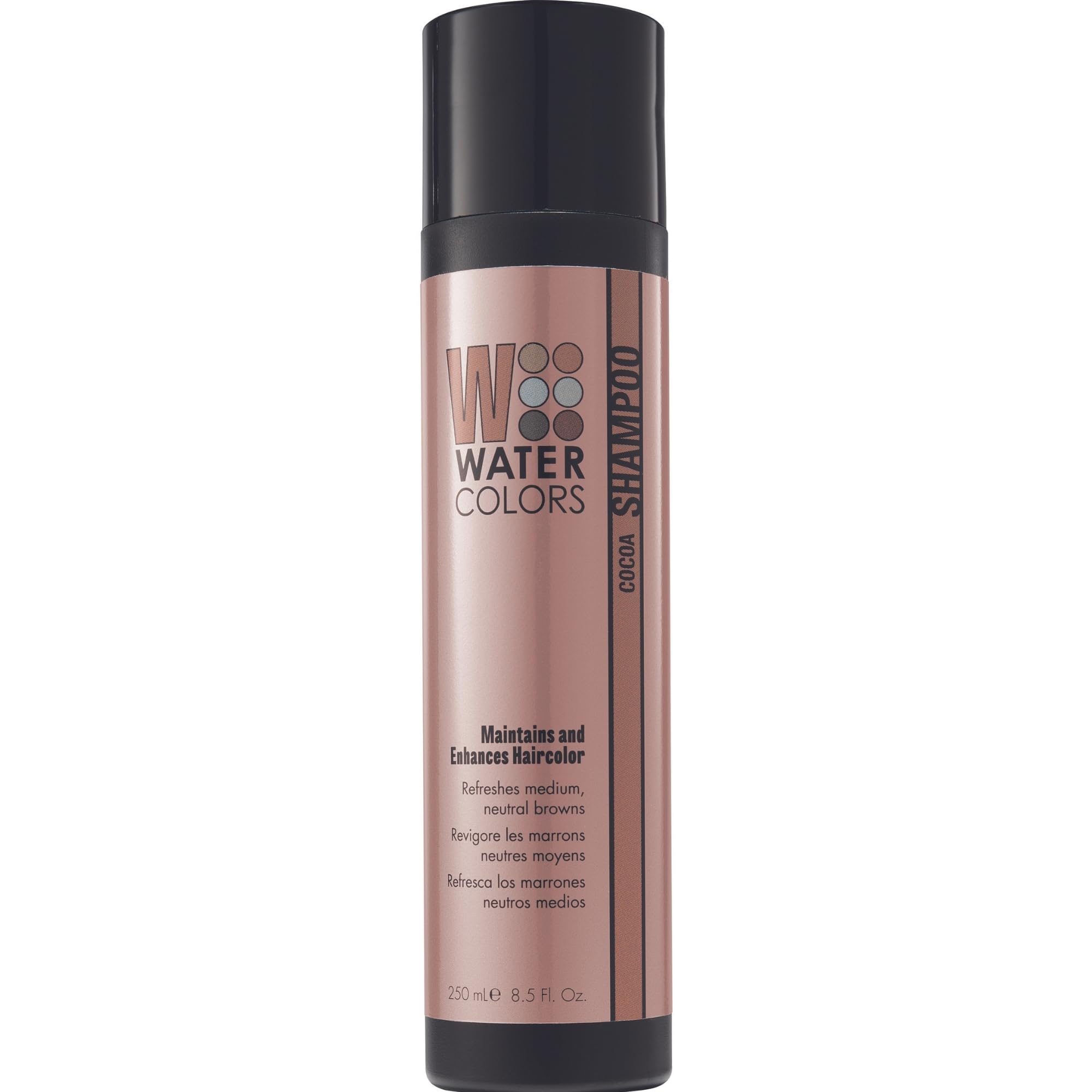Watercolors Color Depositing Shampoo Cocoa – 8.5 oz | 3-in-1 Color Refresh, Cleanse & Condition