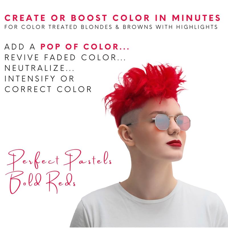 Watercolors Intense Color Depositing Shampoo – Red, 8.5 oz | 3-in-1 Color Refresh