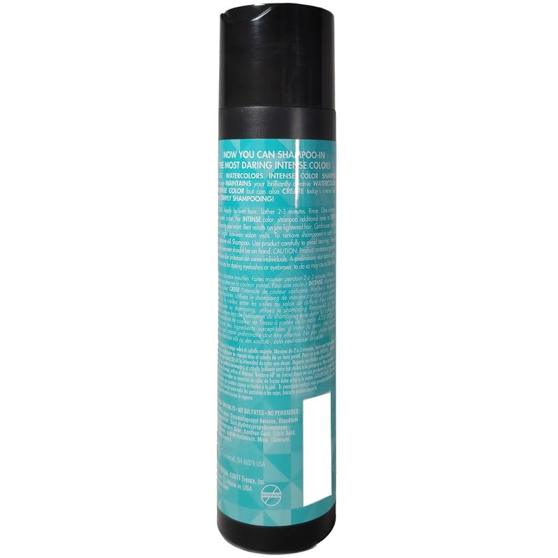 Watercolors by Tressa INTENSE 3-in-1 Color Depositing Shampoo Teal – 8 oz