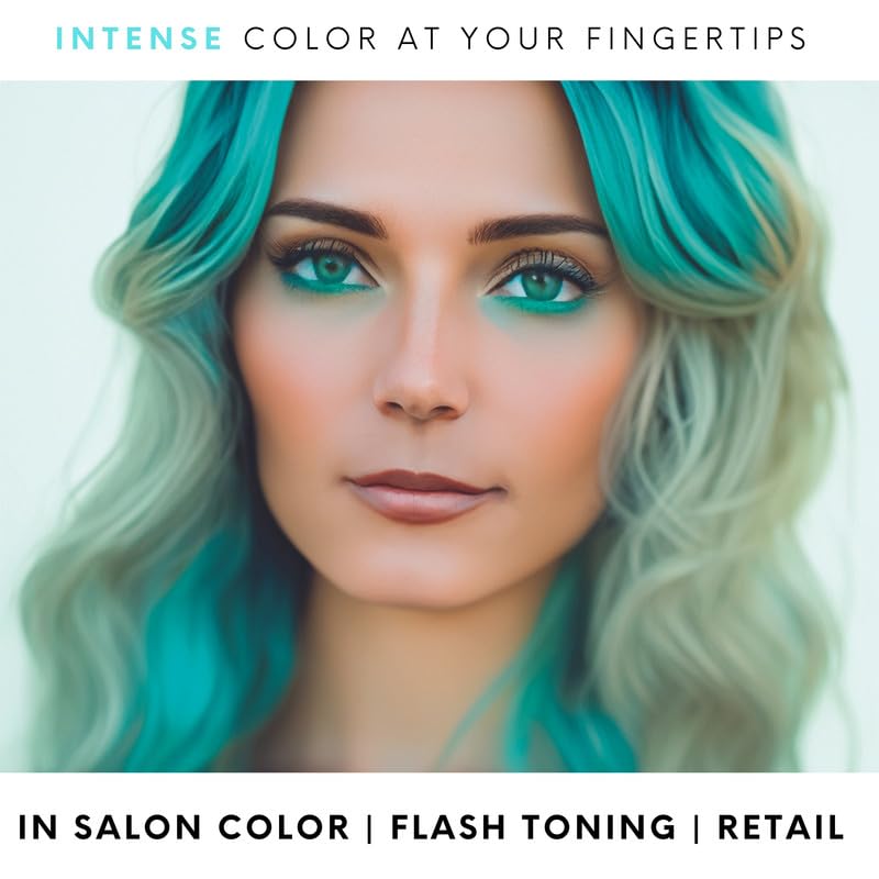 Watercolors by Tressa INTENSE 3-in-1 Color Depositing Shampoo Teal – 8 oz