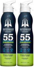 Watermans SPF 55 Dry Spray Sunscreen — Reef Safe, Fragrance-Free (Pack of 2)